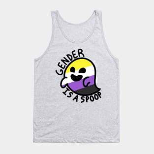 Gender is a Spoop (Non-Binary Ghost) Tank Top